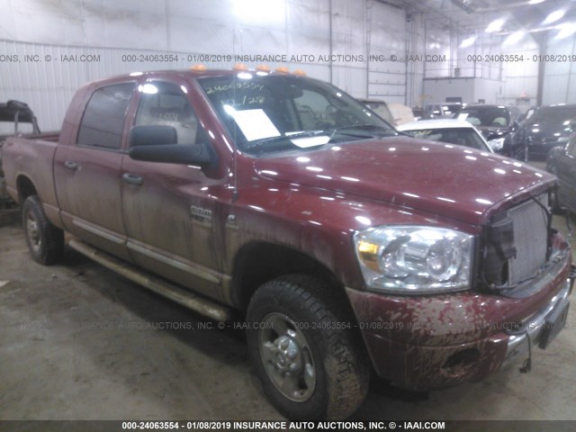 3D7MX39A28G113486 - 2008 DODGE RAM 3500 RED photo 1