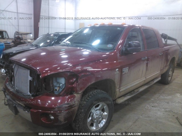 3D7MX39A28G113486 - 2008 DODGE RAM 3500 RED photo 2