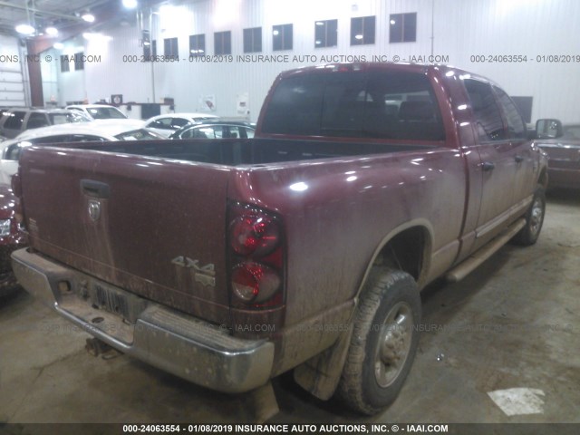 3D7MX39A28G113486 - 2008 DODGE RAM 3500 RED photo 4