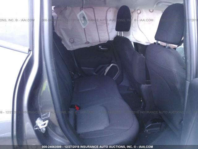 ZACCJBAB4HPE76957 - 2017 JEEP RENEGADE SPORT Մոխրագույն լուսանկար 8
