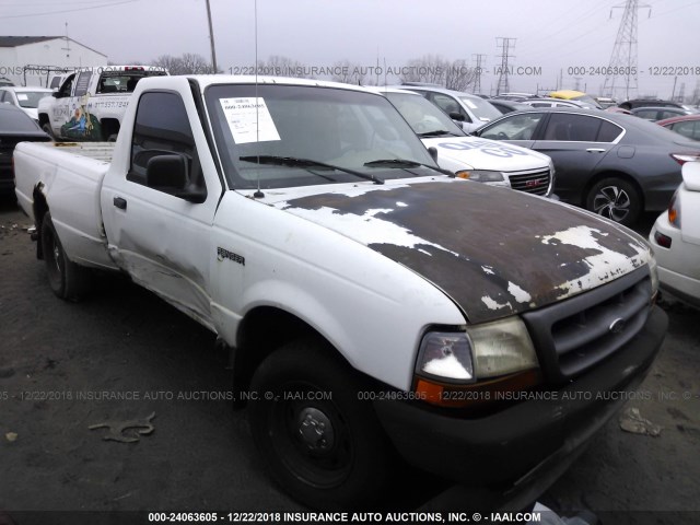 1FTYR10V4XPB82636 - 1999 FORD RANGER WHITE photo 1