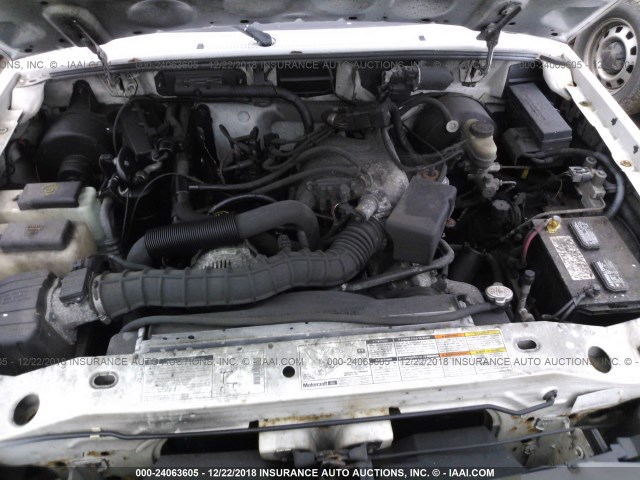 1FTYR10V4XPB82636 - 1999 FORD RANGER WHITE photo 10