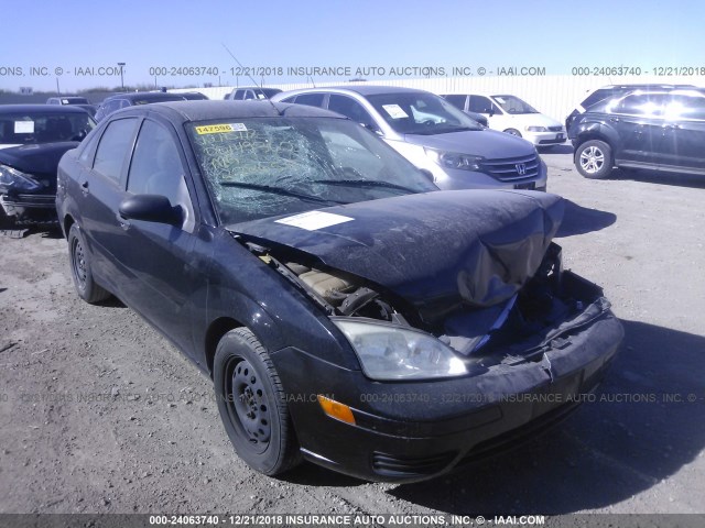 1FAFP34N26W228655 - 2006 FORD FOCUS ZX4 BLACK photo 1