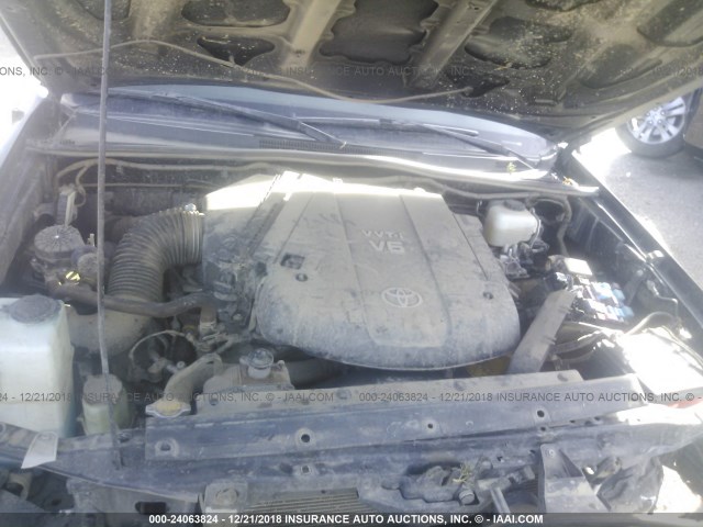 5TFLU4ENXDX049622 - 2013 TOYOTA TACOMA DOUBLE CAB 黑色 照片 10