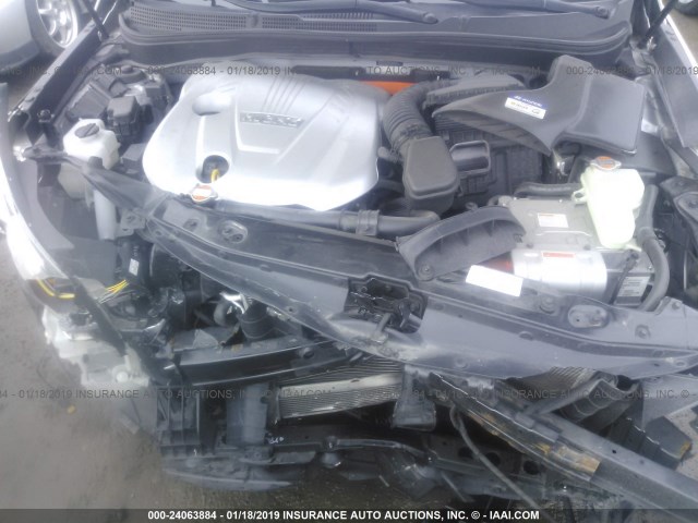 KMHEC4A48BA002139 - 2011 HYUNDAI SONATA HYBRID SILVER photo 10