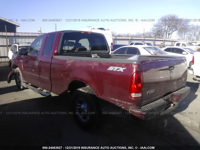 2FTRX172X4CA45851 - 2004 FORD F-150 HERITAGE CLASSIC MAROON photo 3