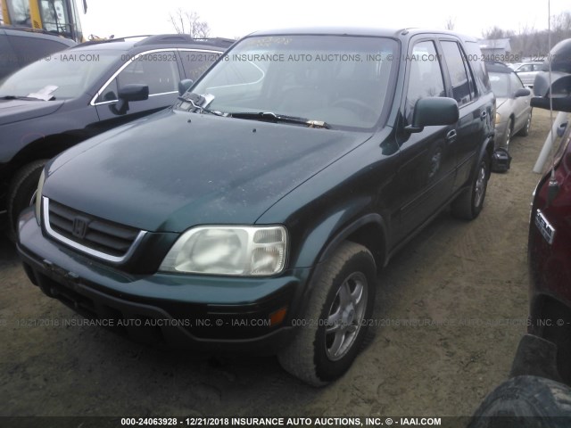 JHLRD18791S007427 - 2001 HONDA CR-V SE/LE GREEN photo 2