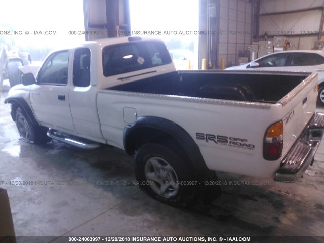 5TESN92N14Z436398 - 2004 TOYOTA TACOMA XTRACAB PRERUNNER თეთრი ფოტო 3