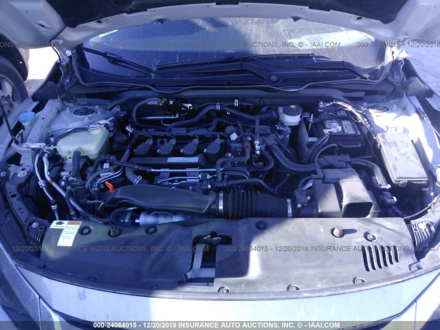 2HGFC1F72GH637362 - 2016 HONDA CIVIC EXL SILVER photo 10