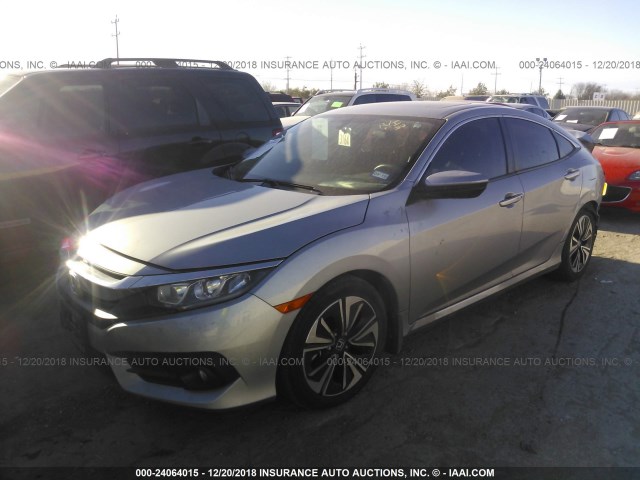 2HGFC1F72GH637362 - 2016 HONDA CIVIC EXL SILVER photo 2