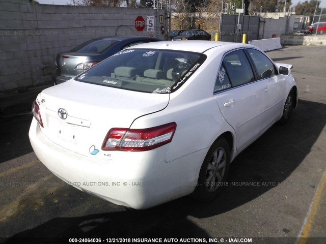 4T4BF3EK7BR162238 - 2011 TOYOTA CAMRY SE/LE/XLE 白色 照片 4