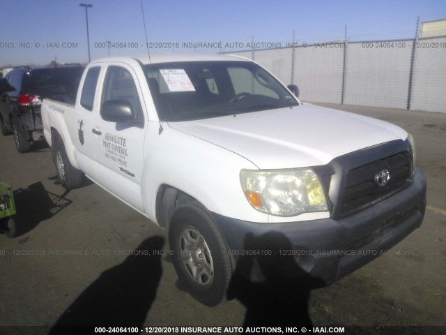 5TETX22N36Z244716 - 2006 TOYOTA TACOMA ACCESS CAB თეთრი ფოტო 1