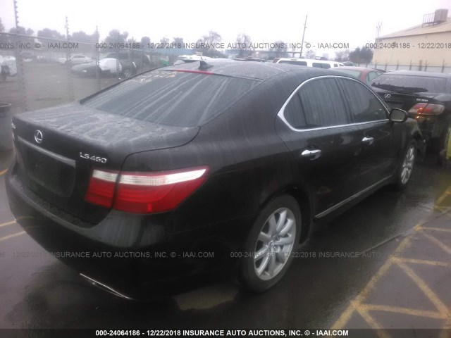 JTHBL46F875048926 - 2007 LEXUS LS 460 BLACK photo 4