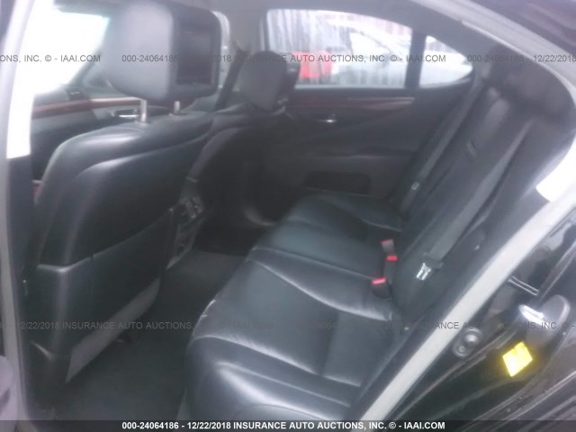 JTHBL46F875048926 - 2007 LEXUS LS 460 BLACK photo 8