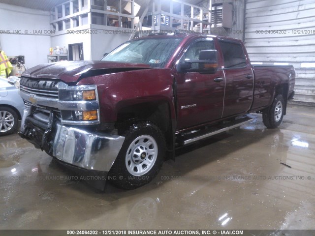 1GC4KYCG6GF303780 - 2016 CHEVROLET SILVERADO K3500 BURGUNDY photo 2