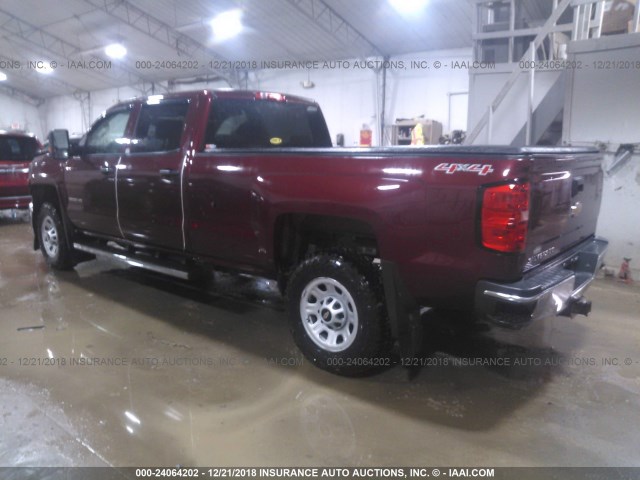 1GC4KYCG6GF303780 - 2016 CHEVROLET SILVERADO K3500 BURGUNDY photo 3