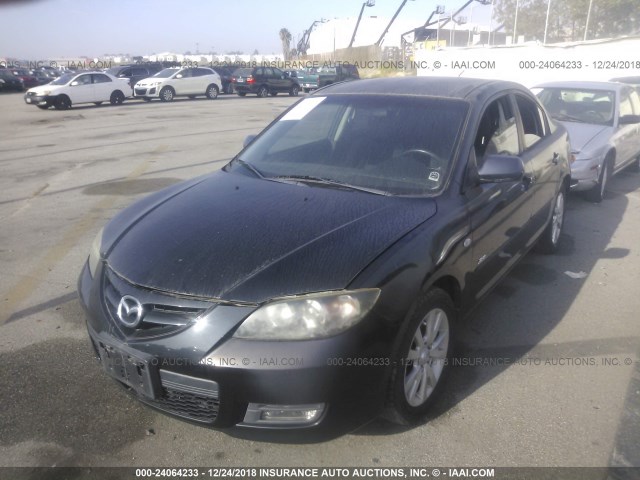 JM1BK324781817217 - 2008 MAZDA 3 S BLACK photo 2