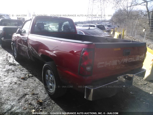 3GCEC14XX6G181042 - 2006 CHEVROLET SILVERADO C1500 RED photo 3