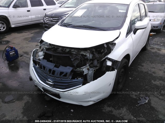 3N1CE2CP4FL358266 - 2015 NISSAN VERSA NOTE S/S PLUS/SV/SL/SR WHITE photo 6