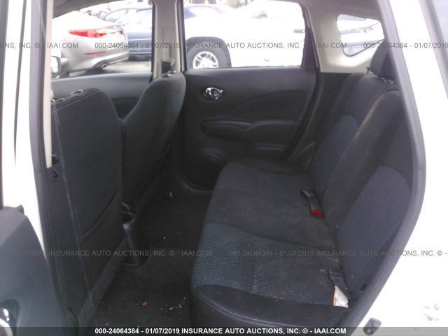 3N1CE2CP4FL358266 - 2015 NISSAN VERSA NOTE S/S PLUS/SV/SL/SR WHITE photo 8
