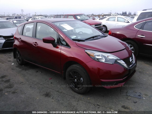 3N1CE2CP0JL356720 - 2018 NISSAN VERSA NOTE S/S PLUS/SV/SL/SR RED photo 1