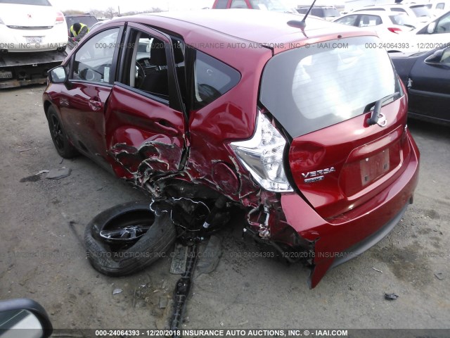 3N1CE2CP0JL356720 - 2018 NISSAN VERSA NOTE S/S PLUS/SV/SL/SR RED photo 6