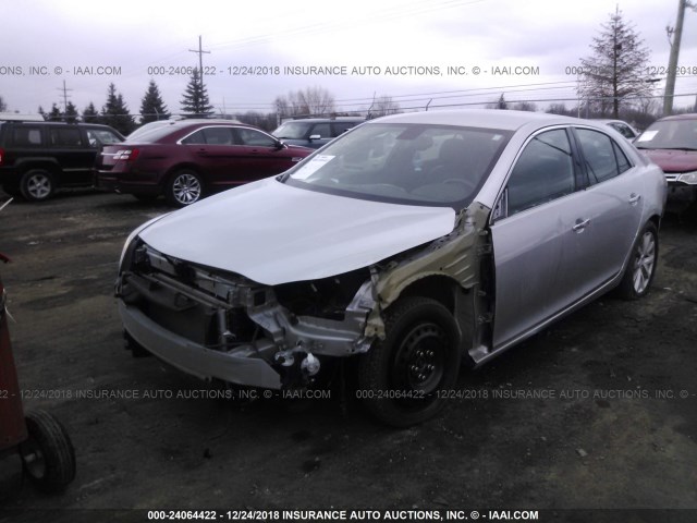 1G11E5SA4GF166577 - 2016 CHEVROLET MALIBU LIMITED LTZ SILVER photo 2