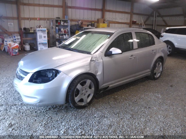 1G1AF5F55A7178491 - 2010 CHEVROLET COBALT 2LT SILVER photo 2