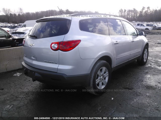 1GNLRFED7AS101213 - 2010 CHEVROLET TRAVERSE LT SILVER photo 4