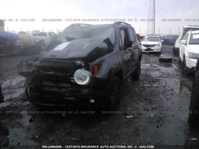 ZACCJBAB5JPH46283 - 2018 JEEP RENEGADE SPORT GRAY photo 2