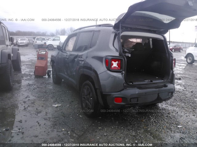 ZACCJBAB5JPH46283 - 2018 JEEP RENEGADE SPORT GRAY photo 3