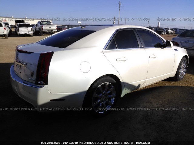 1G6DP57V380111961 - 2008 CADILLAC CTS HI FEATURE V6 WHITE photo 4