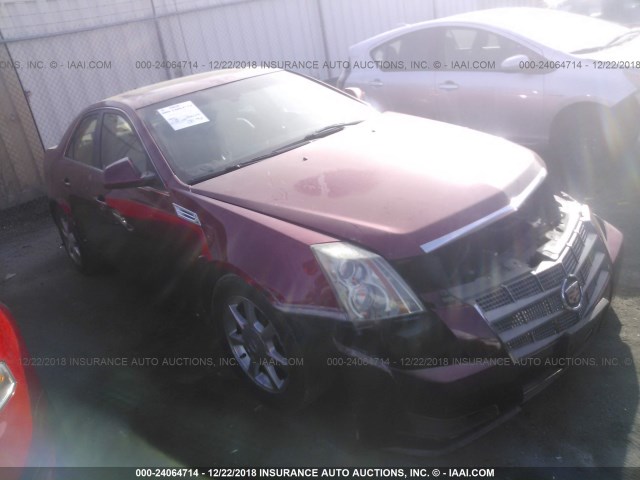 1G6DV57V490113161 - 2009 CADILLAC CTS HI FEATURE V6 RED photo 1