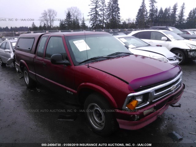 1GCCS19W2S8239736 - 1995 CHEVROLET S TRUCK S10 RED photo 1