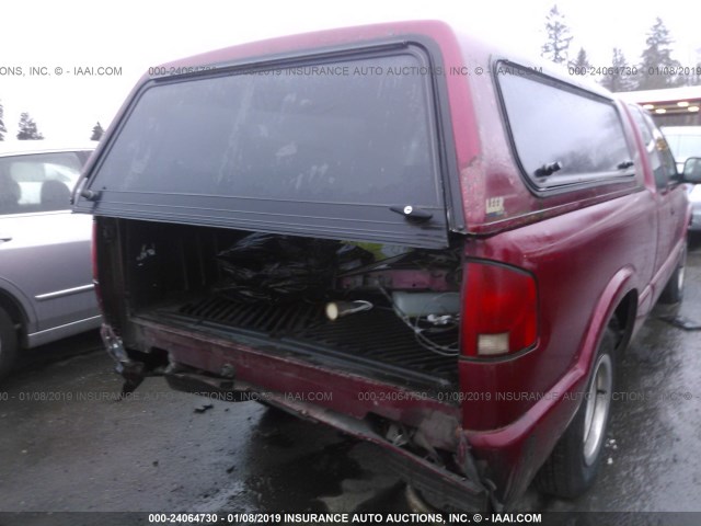 1GCCS19W2S8239736 - 1995 CHEVROLET S TRUCK S10 RED photo 6