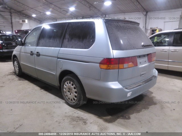 5FNRL18513B085666 - 2003 HONDA ODYSSEY LX BLUE photo 3