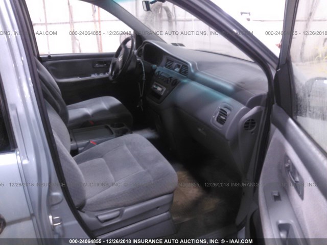 5FNRL18513B085666 - 2003 HONDA ODYSSEY LX BLUE photo 5