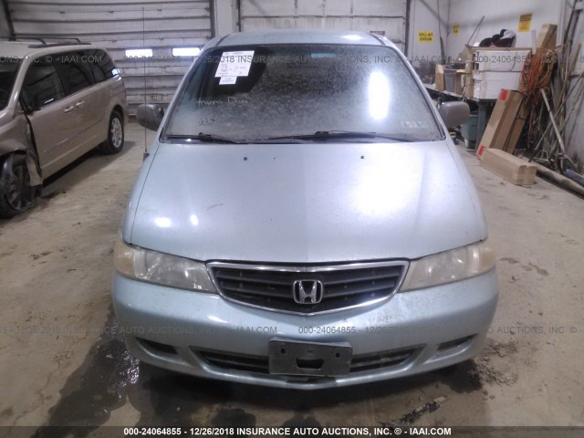 5FNRL18513B085666 - 2003 HONDA ODYSSEY LX BLUE photo 6