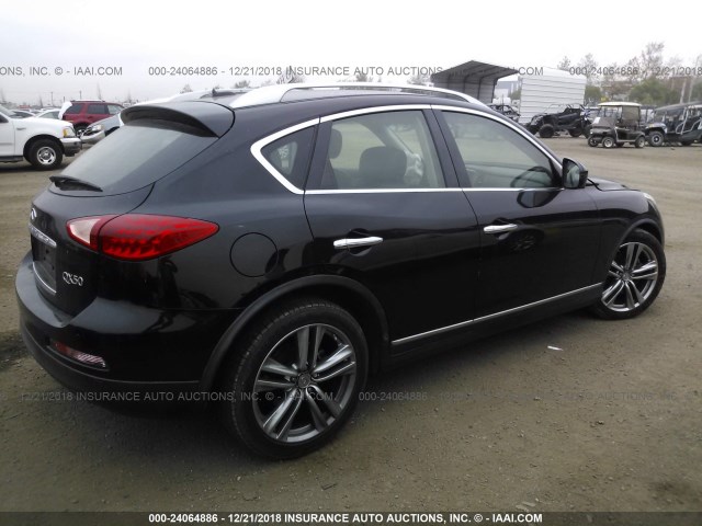 JN1BJ0HP2EM210352 - 2014 INFINITI QX50 BLACK photo 4