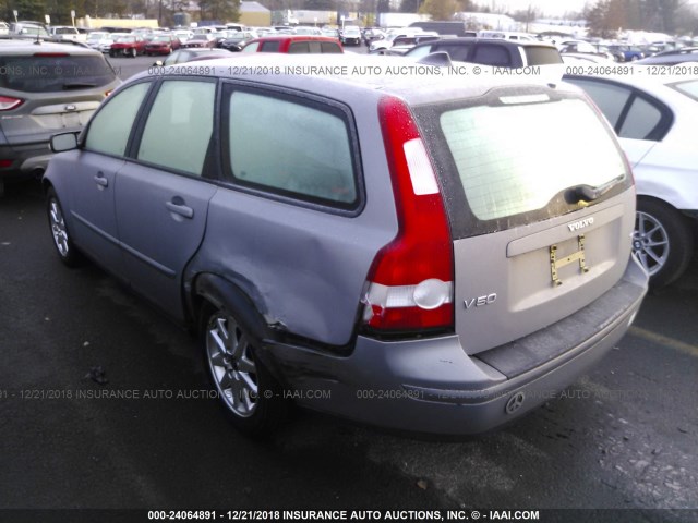 YV1MW682862153712 - 2006 VOLVO V50 T5 SILVER photo 3