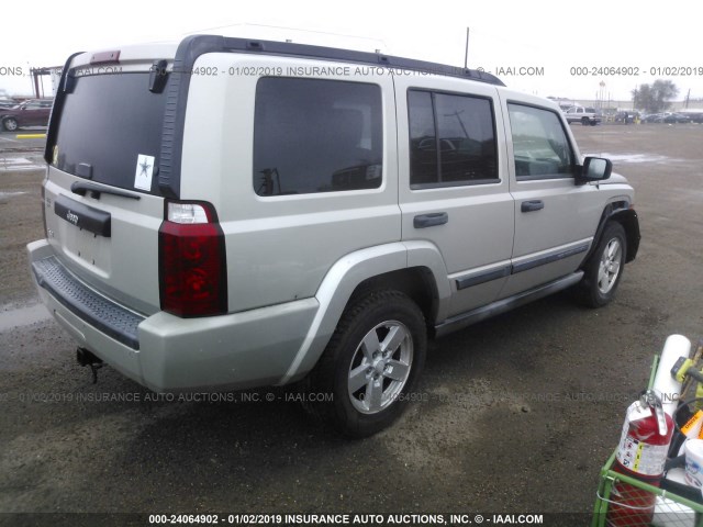 1J8HG48K76C362984 - 2006 JEEP COMMANDER Gümüş foto 4