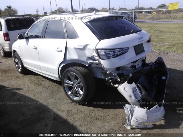 WA1HCCFS5JR027383 - 2018 AUDI Q3 PREMIUM PLUS WHITE photo 3