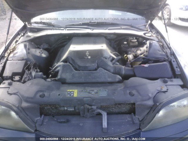 1LNHM87AX4Y608633 - 2004 LINCOLN LS BLUE photo 10