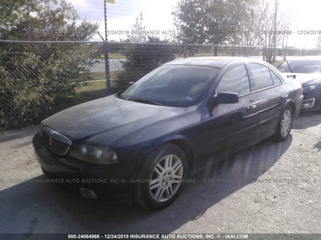 1LNHM87AX4Y608633 - 2004 LINCOLN LS BLUE photo 2