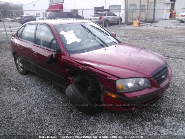 KMHDN56D45U159500 - 2005 HYUNDAI ELANTRA GLS/GT BURGUNDY photo 1