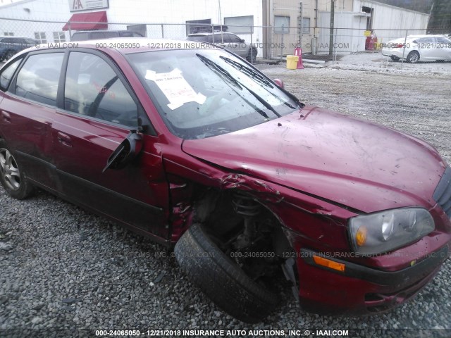 KMHDN56D45U159500 - 2005 HYUNDAI ELANTRA GLS/GT BURGUNDY photo 6