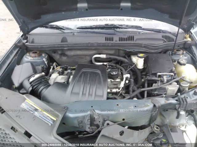 1G2AS18H697296777 - 2009 PONTIAC G5 TEAL photo 10