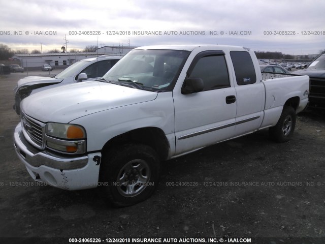 2GTEK19V741110980 - 2004 GMC NEW SIERRA K1500 WHITE photo 2