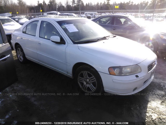 YV1RS592172621386 - 2007 VOLVO S60 2.5T WHITE photo 1