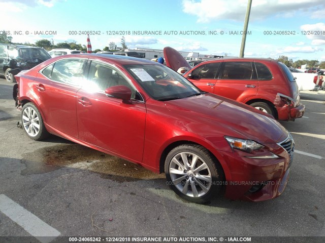 JTHBF1D2XF5079812 - 2015 LEXUS IS 250 RED photo 1